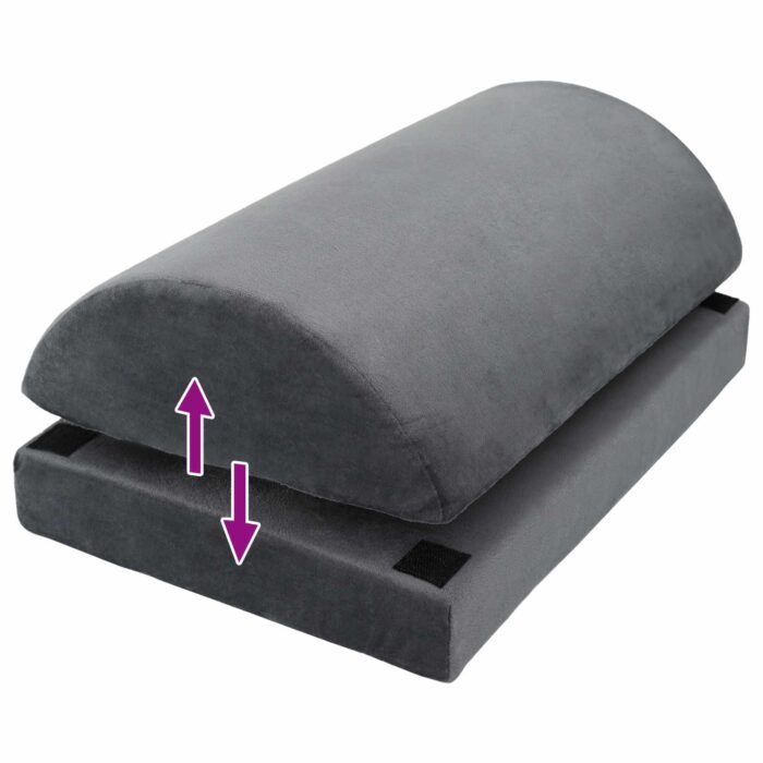 Fussstützenkissen Uni Grau 44 x 29 x 17 cm – Bild 9