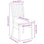 Esszimmerstühle 2 pcs Hellbraun 50 x 52,5 x 91 cm – Bild 11
