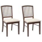 Esszimmerstühle 2 pcs Hellbraun 50 x 52,5 x 91 cm – Bild 2