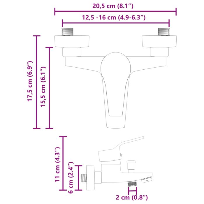 Duschmischer Chrom G 1 / 2 Zoll – Bild 8