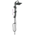 Duschsystem Schwarz 47 x 20 x 95 cm Edelstahl – Bild 12