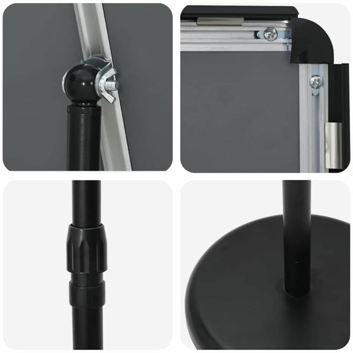 Messestände Schwarz 25 x 25 x 125 cm Aluminium – Bild 10