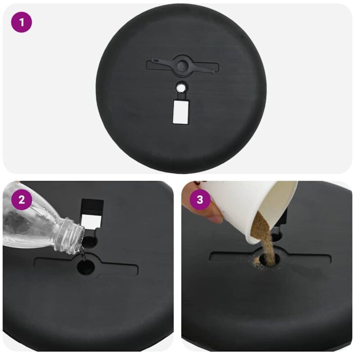 Messestände Schwarz 25 x 25 x 125 cm Aluminium – Bild 13