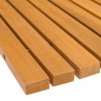 Badematte Uni Braun 60 x 40 cm Holz – Bild 10