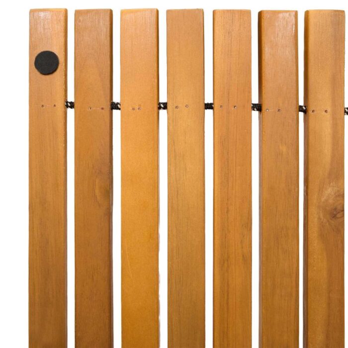 Badematte Uni Braun 60 x 40 cm Holz – Bild 11