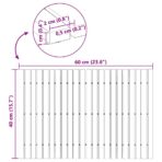 Badematte Uni Braun 60 x 40 cm Holz – Bild 12