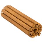 Badematte Uni Braun 60 x 40 cm Holz – Bild 4