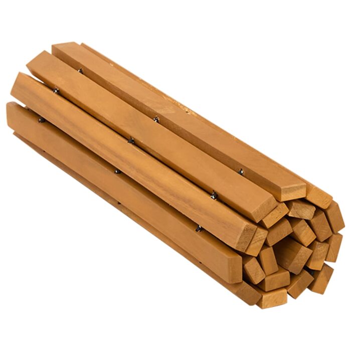 Badematte Uni Braun 60 x 40 cm Holz – Bild 4