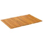 Badematte Uni Braun 60 x 40 cm Holz – Bild 5