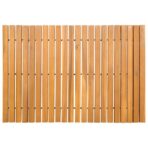 Badematte Uni Braun 60 x 40 cm Holz – Bild 7