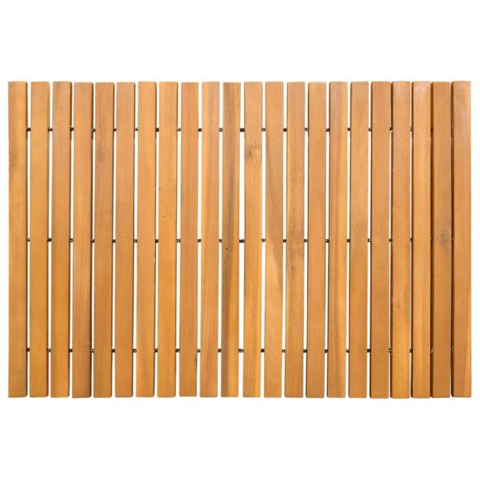 Badematte Uni Braun 60 x 40 cm Holz – Bild 7