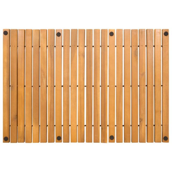 Badematte Uni Braun 60 x 40 cm Holz – Bild 9