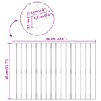 Badematte Uni Braun 60 x 40 cm Holz – Bild 10