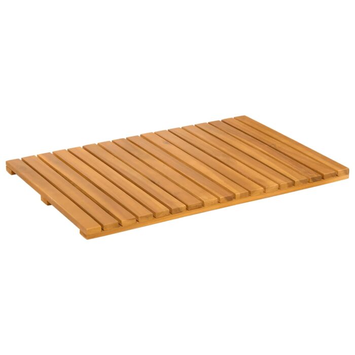Badematte Uni Braun 60 x 40 cm Holz – Bild 4
