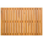 Badematte Uni Braun 60 x 40 cm Holz – Bild 5