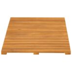 Badematte Uni Braun 60 x 40 cm Holz – Bild 6