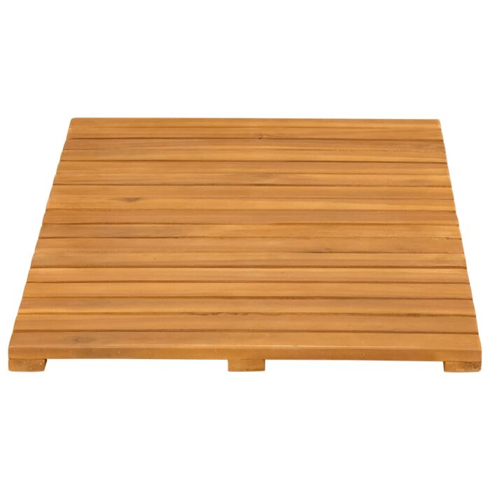 Badematte Uni Braun 60 x 40 cm Holz – Bild 6