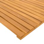 Badematte Uni Braun 60 x 40 cm Holz – Bild 8