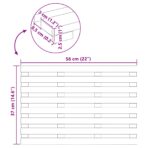 Badematte Uni Braun 100 x 53 cm Holz – Bild 10