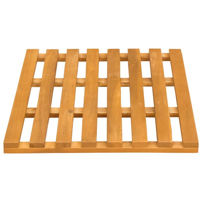 Badematte Uni Braun 100 x 53 cm Holz – Bild 6