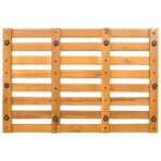 Badematte Uni Braun 100 x 53 cm Holz – Bild 7