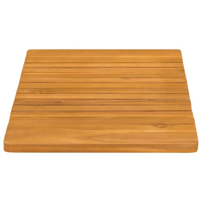 Badematte Uni Braun 59 x 40 cm Holz – Bild 5