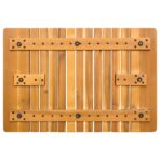 Badematte Uni Braun 59 x 40 cm Holz – Bild 6