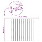 Badematte Uni Braun 59 x 40 cm Holz – Bild 9