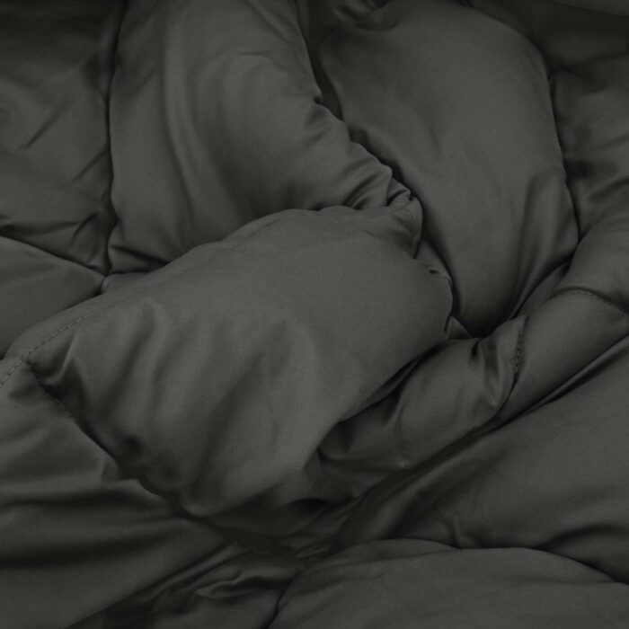 Winterbettdecke Anthrazit 200 x 135 cm Microfiber – Bild 6