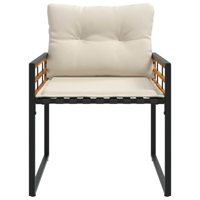 Gartenmöbel Set mit Kissen 4 pcs Creme – Bild 8