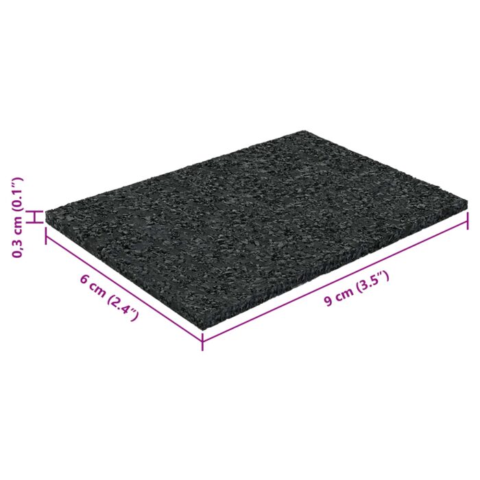 Gummipad Schwarz Gummi – Bild 10