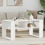 Couchtisch Weiss 92 x 49,5 x 45 cm Holzwerkstoff