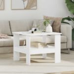 Couchtisch Weiss 57 x 55 x 45 cm Holzwerkstoff