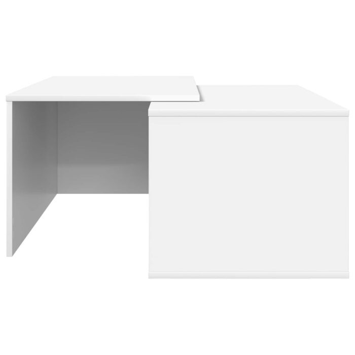 Kaffeetisch Set 2 pcs Weiss Holzwerkstoff – Bild 9