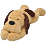 Hund Kuscheltier Plüsch Braun 80 cm