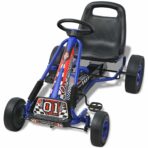 Pedal Go-Kart mit verstellbarem Sitz Blau – Bild 3