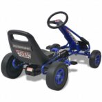Pedal Go-Kart mit verstellbarem Sitz Blau – Bild 4