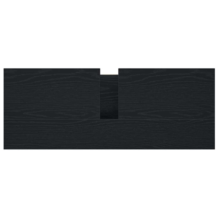 Waschbeckenunterschrank mit Schubladen Schwarz Eichen-Optik – Bild 9