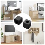 Schubladenhalter 2 pcs Schwarz 15 x 15 x 15mm PP Copolymer