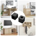 Schubladenhalter 2 pcs Schwarz 15 x 15 x 15mm PP Copolymer