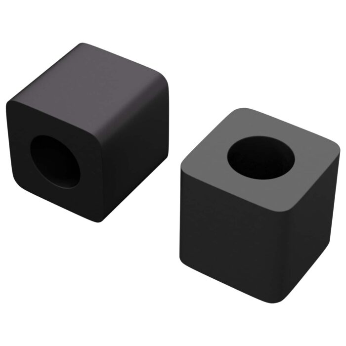Schubladenhalter 2 pcs Schwarz 15 x 15 x 15mm PP Copolymer – Bild 2