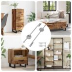 Gasdämpfer 2 pcs Silber 190 mm Eisen