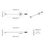 Gasdämpfer 2 pcs Silber 190 mm Eisen – Bild 9