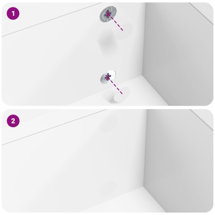 Sticker 2 pcs Weiss Ø 20 x 0,5 mm Papier – Bild 5