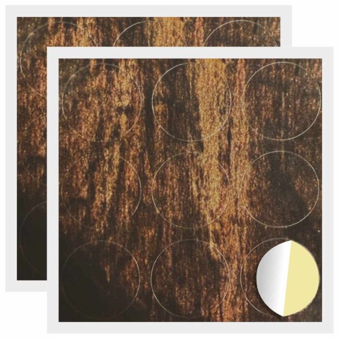 Selbstklebende Schraubenabdeckung 2 pcs Altholz Ø 20 x 0,5 mm – Bild 2