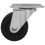 Drehrolle 2 pcs Silber 60 x 60 x 50 mm Eisen und Nylon – Bild 4