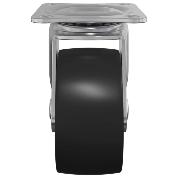 Drehrolle 2 pcs Silber 60 x 60 x 50 mm Eisen und Nylon – Bild 5