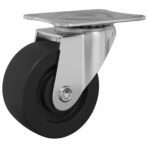 Drehrolle 2 pcs Silber 60 x 60 x 50 mm Eisen und Nylon – Bild 6