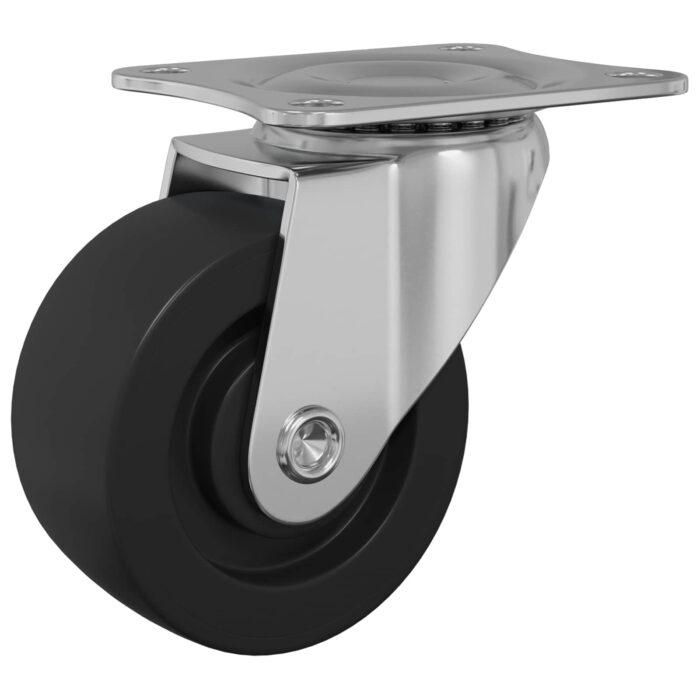 Drehrolle 2 pcs Silber 60 x 60 x 50 mm Eisen und Nylon – Bild 6