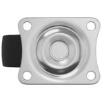 Drehrolle 2 pcs Silber 60 x 60 x 50 mm Eisen und Nylon – Bild 7